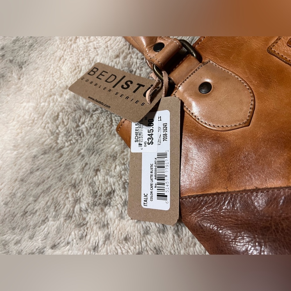 BED STU Italic Cafe Latte Rustic Bag Handbag Tote Bag NWT $345 - Picture 16 of 16